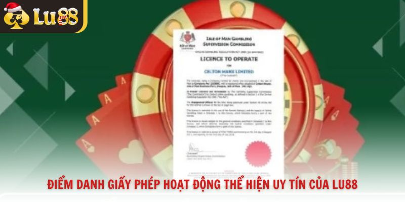 giấy phép hoạt động Lu88